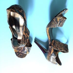 Steve Madden Snake Print Heels